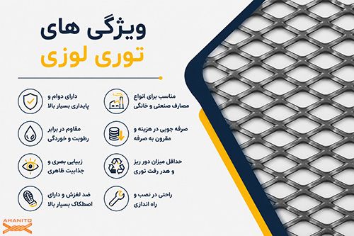 ویژگی های توری لوزی